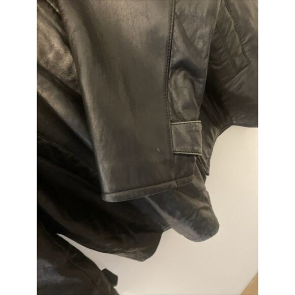 Vintage Today's Man TM Leather Jacket Black Size Large - Picture 5 of 10